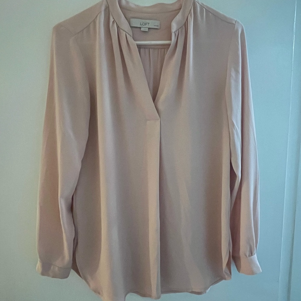 Blush Long sleeve blouse